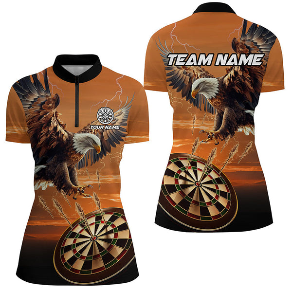 Personalized Dartboard Eagle 3D All Over Print Darts Shirts For Women Custom Team League Darts Jersey TDM2270