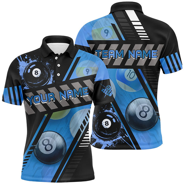 Personalized Multi-Color Billiard Tournament Sport Shirts, Billiard Balls Team Jerseys For Men TDM1750