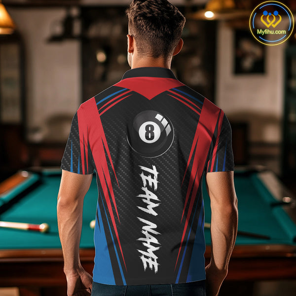 Personalized Scratch 8 Ball Pool Billiard Shirt For Men, Billiard Jerseys Team Polo & 1/4 Zip TDM4333