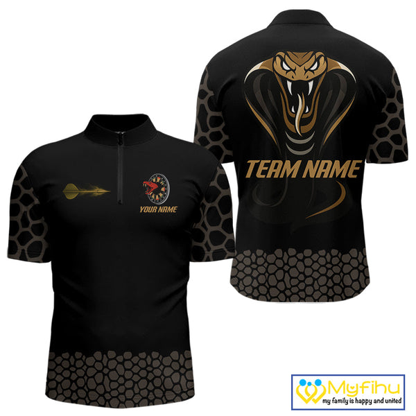 Custom Cobra Snake Dart Team Jerseys, Cobra Dart Men Quarter-Zip Shirts NYN0443