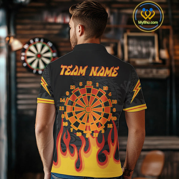 Custom Fame Dartboard Dart Polo Shirts For Men, Dart Team Jerseys NYN0234