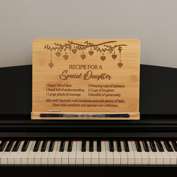 Daughter Gifts Book Stand Daughter Recipe Birthday Gifts Christmas Gifts for Daughter