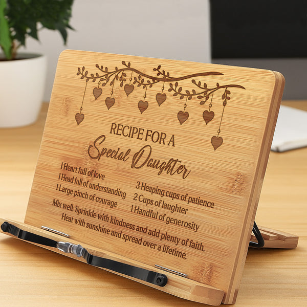 Daughter Gifts Book Stand Daughter Recipe Birthday Gifts Christmas Gifts for Daughter