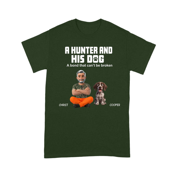 A Hunter and His Dogs Personalized Custom T-shirt FSDM9 D06