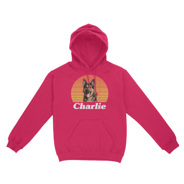 Custom Dog Vintage Shirt, Custom Name and Photo Pet Shirt, Dog Lover/Dog Owner Gift, Personalized gifts Standard Hoodie FSD2367D06