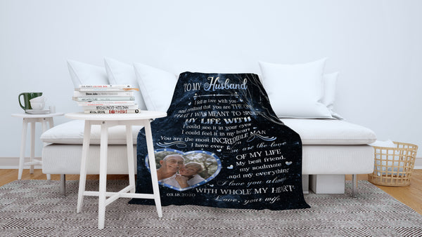 Personalized Blanket for Husband from  Wife| Letter To My Husband| To My  Husband Blanket| I Love You Always|  Valentines Blanket for Him| Fleece Blanket  on Christmas, Birthday BP47 Myfihu