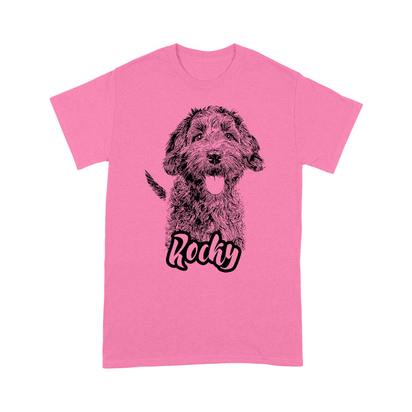 Custom dog portraits art T Shirts, personalized gifts for Dog mom, Dog dad, Dog lovers IPHW2760