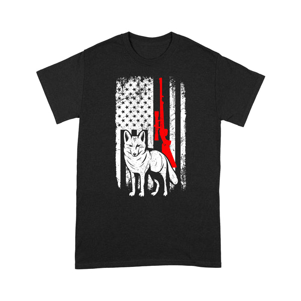 Coyote Hunting American Flag Shirts Predator Coyote Hunter T-shirt - FSD3053 D02