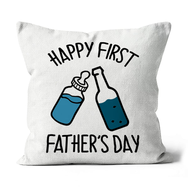 Happy First Fathers Day Cute Pillow (Insert Included) New Dad Gift, Dad to Be 1-side Print Case| NPL92