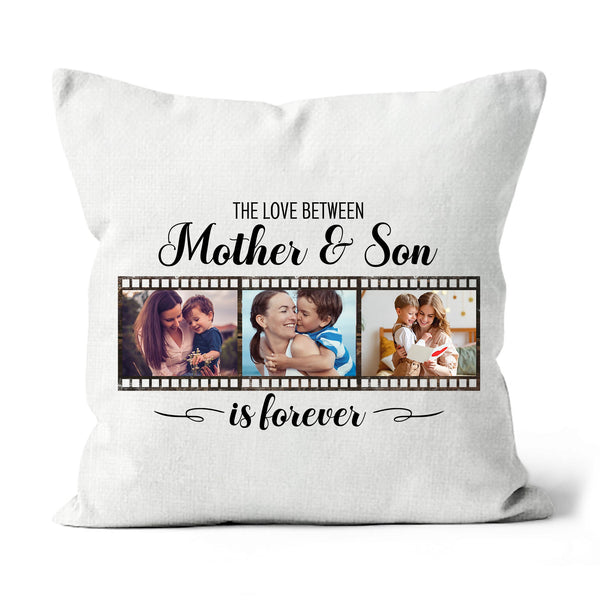 Mother & Son Personalized Pillow, Mom Mother's Day Gift, New Mommy Birthday Christmas Keepsake| NPL31