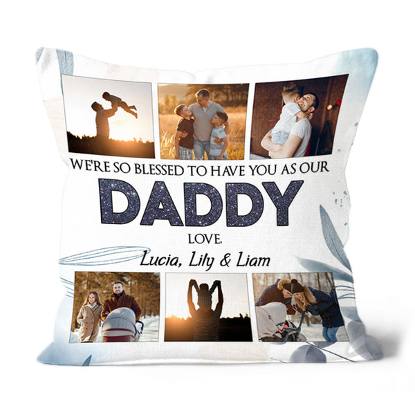 Love Daddy Personalized Pillow (Insert Included) Happy Father's Day Gift Pillow 1-side Print Case| NPL124