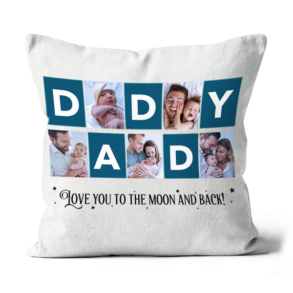 Daddy Personalized Pillow (Insert Included) Custom Photo Collage Pillow Father's Day Gift1-side Print| NPL45