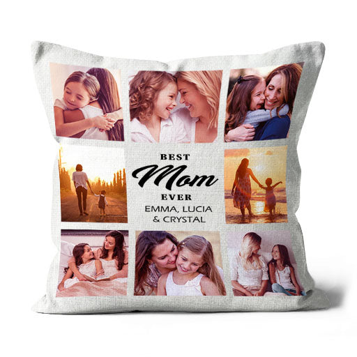 Best Mom Ever Personalized Pillow, Mom Grandma Mother's Day Gift, Mommy Birthday Christmas Keepsake| NPL36