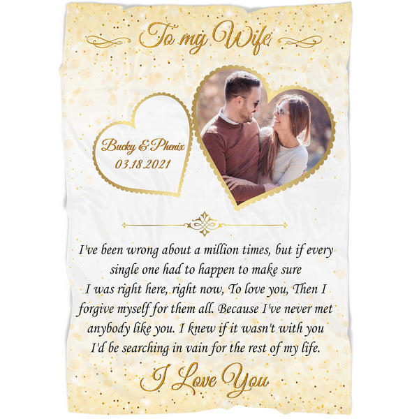 Customized To My Wife Blanket| I Love You  Always and Forever| Gift Ideas for Women|  Valentine’s Day Blanket| Gifts for Wife on  Anniversary, Christmas, Birthday BP59 Myfihu