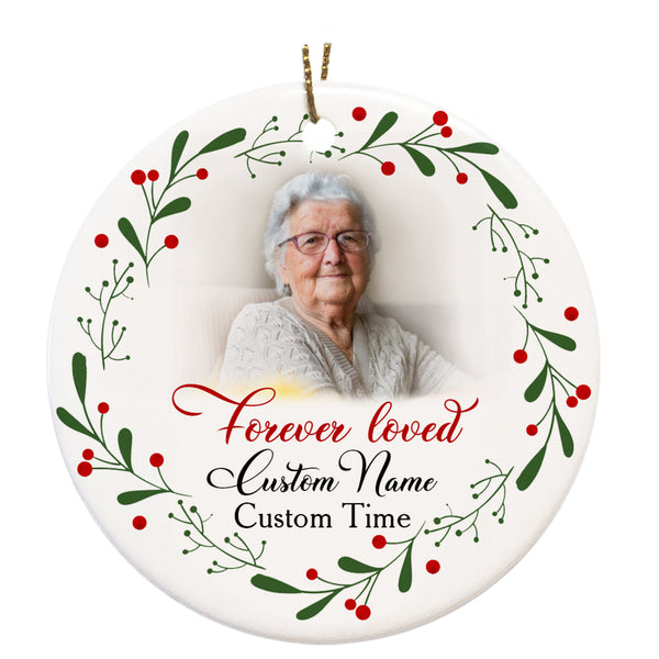 Memorial Ornament, Christmas in Heaven Decor, Memorial Gift for Loss of Loved one, Sympathy gift - VTQ210