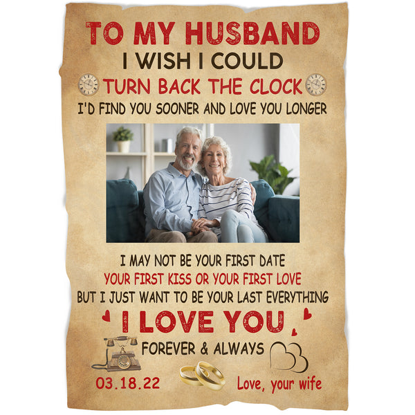 Personalized To My Husband Blanket| I Just  Want To Be Your Last Of Everything| Blanket  Gift for Husband| Father’s Day Gift for Man| Gifts for Couple on Wedding, Anniversary BP49 Myfihu