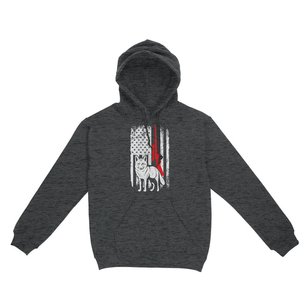 Coyote Hunting American Flag Shirts Predator Coyote Hunter Hoodie - FSD3053 D02