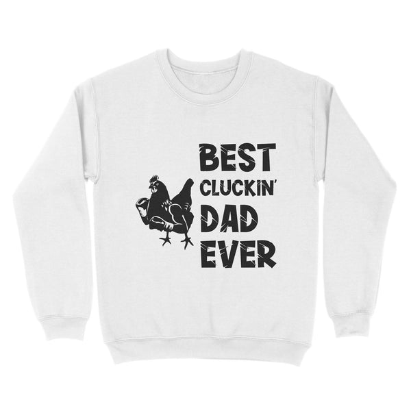 Funny Chicken Dad Shirt | Best Cluckin' Dad Ever | Best Cluckin' Dad Ever Funny Father'S Day Chicken Farm Shirt | NS77 Myfihu