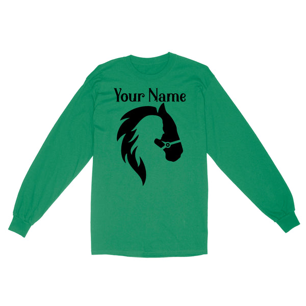 Customized name horse gifts for girls, Horse Shirt, Equestrian Gifts, Equestrian Shirt, Horse Girl, Horse Gifts D03 NQS2681 Standard Long Sleeve