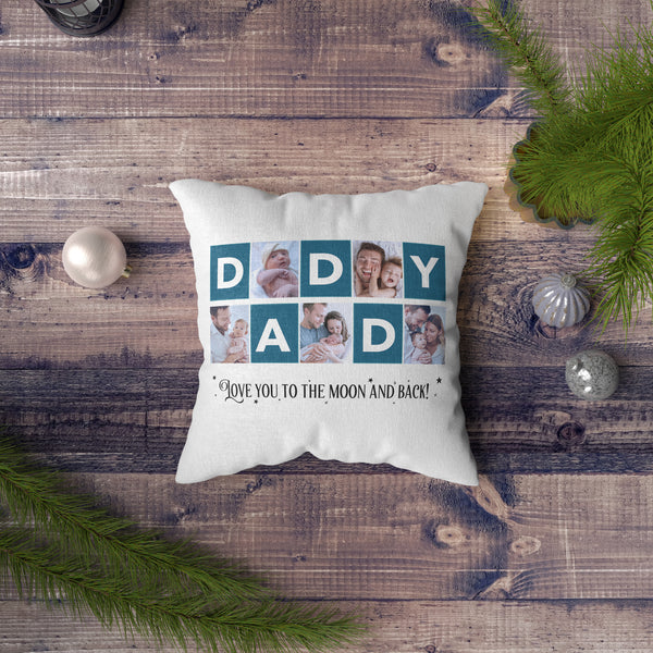 Daddy Personalized Pillow (Insert Included) Custom Photo Collage Pillow Father's Day Gift1-side Print| NPL45