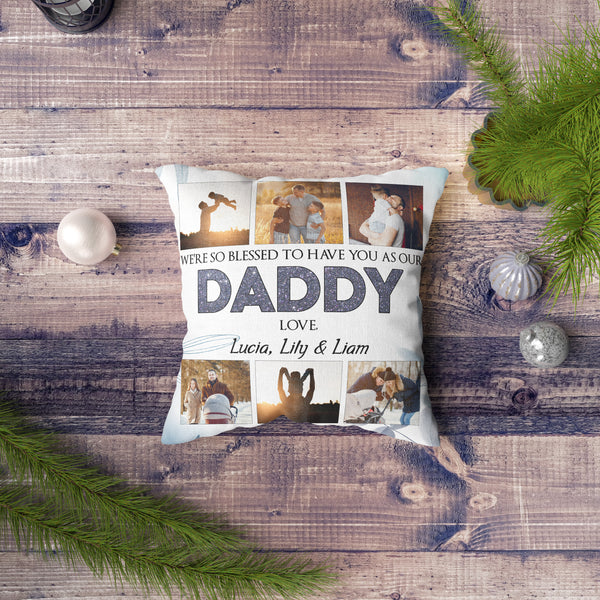 Love Daddy Personalized Pillow (Insert Included) Happy Father's Day Gift Pillow 1-side Print Case| NPL124