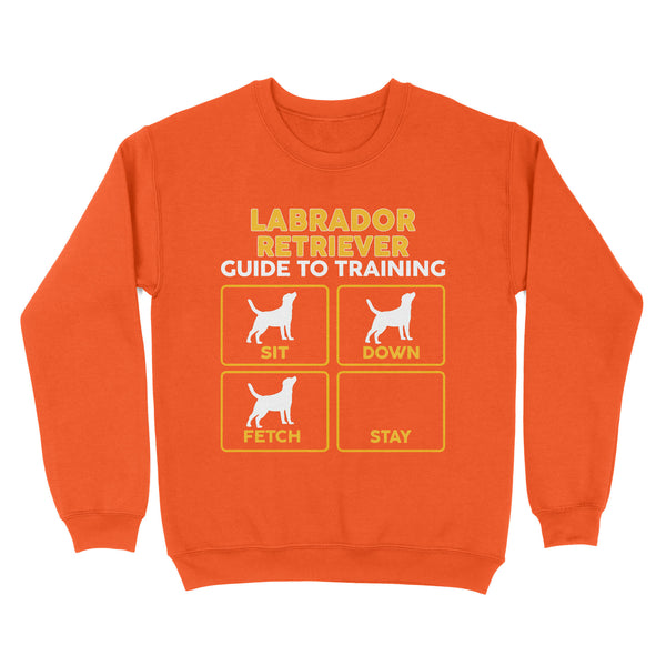 Labrador Retriever Standard Sweatshirt | Funny Guide to Training dog - FSD2399D08