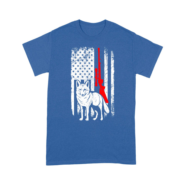 Coyote Hunting American Flag Shirts Predator Coyote Hunter T-shirt - FSD3053 D02