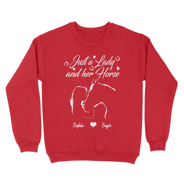 Personalized Gift For Horse Lover, Girl Love Horse Shirt For Women D02 NQS3156 Sweatshirt