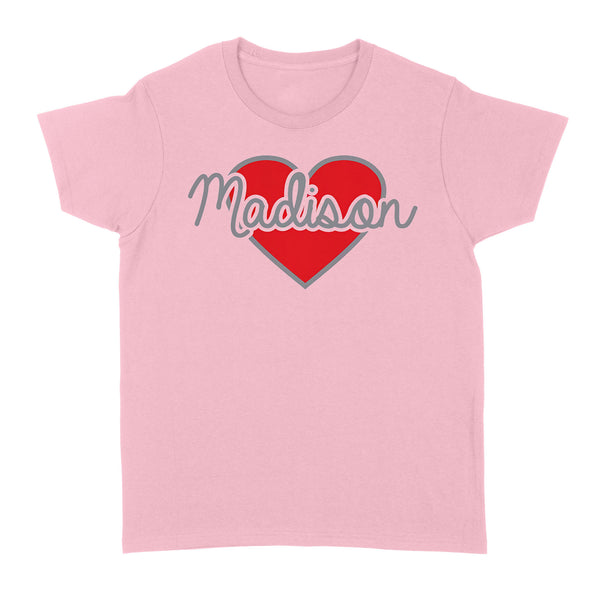 Heart Personalized Valentine T-shirt - Gift for Boyfriend, Girlfriend on Valentine day - FSD1007