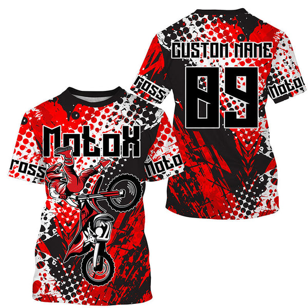 MotoX riding jersey extreme kid&adult UPF30+ personalized Motocross off-road long sleeves shirt PDT251