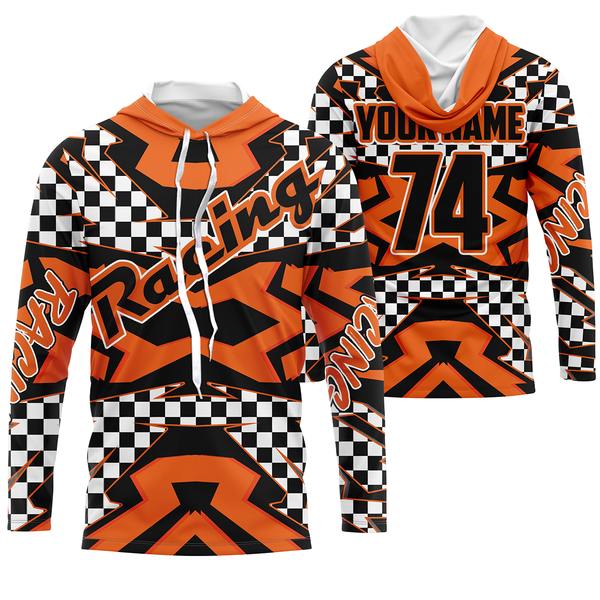 Kid&adult Motocross custom jersey dirt bike shirt UV protective racing flag off-Road motorcycle PDT15