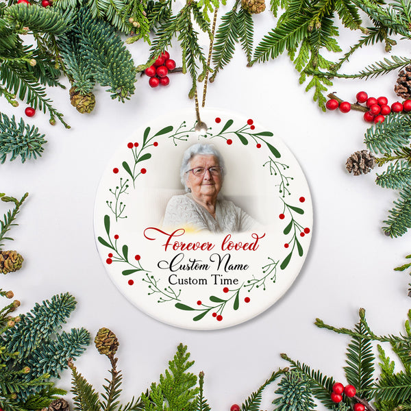 Memorial Ornament, Christmas in Heaven Decor, Memorial Gift for Loss of Loved one, Sympathy gift - VTQ210