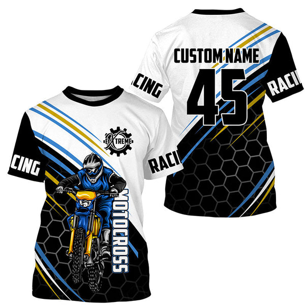 Men women kid dirt bike jersey custom Motocross extreme UPF30+ MX racing shirt motorcycle off-road PDT316