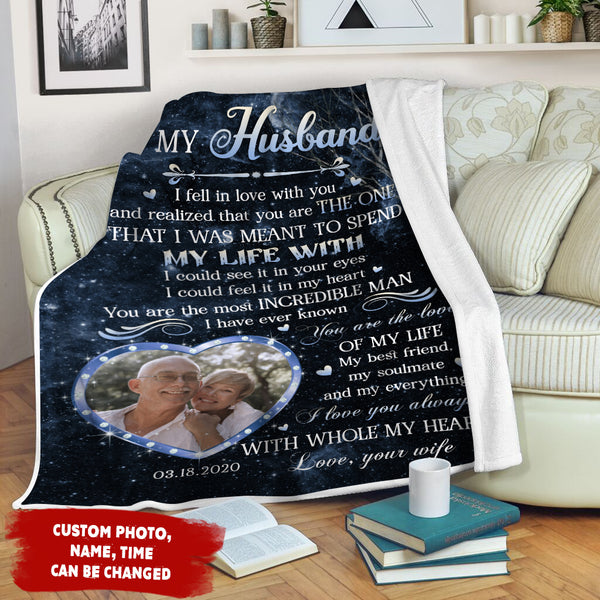 Personalized Blanket for Husband from  Wife| Letter To My Husband| To My  Husband Blanket| I Love You Always|  Valentines Blanket for Him| Fleece Blanket  on Christmas, Birthday BP47 Myfihu