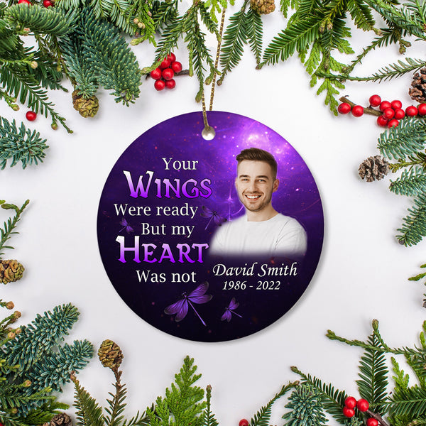Customized Memory Christmas Ornament Loss Son Sympathy Gifts In Memory Ornament Memorial Gifts OP100