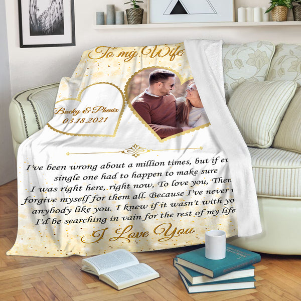 Customized To My Wife Blanket| I Love You  Always and Forever| Gift Ideas for Women|  Valentine’s Day Blanket| Gifts for Wife on  Anniversary, Christmas, Birthday BP59 Myfihu