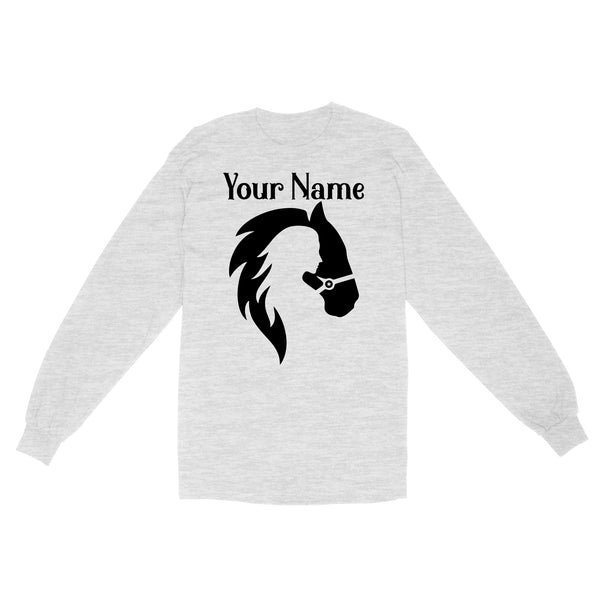 Customized name horse gifts for girls, Horse Shirt, Equestrian Gifts, Equestrian Shirt, Horse Girl, Horse Gifts D03 NQS2681 Standard Long Sleeve