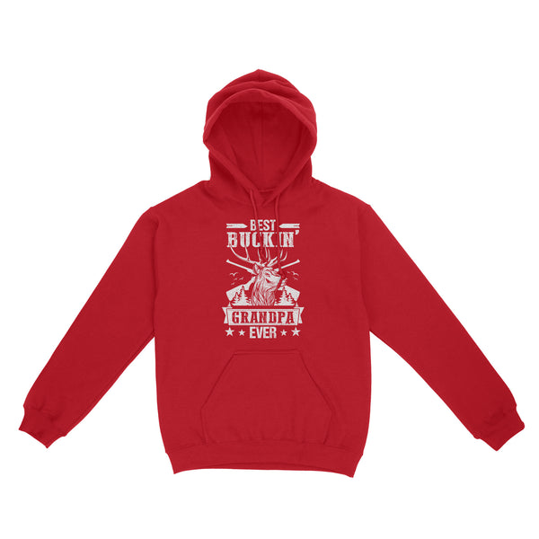 Best buckin' grandpa ever, hunting gifts for grandpa hoodie TAD02