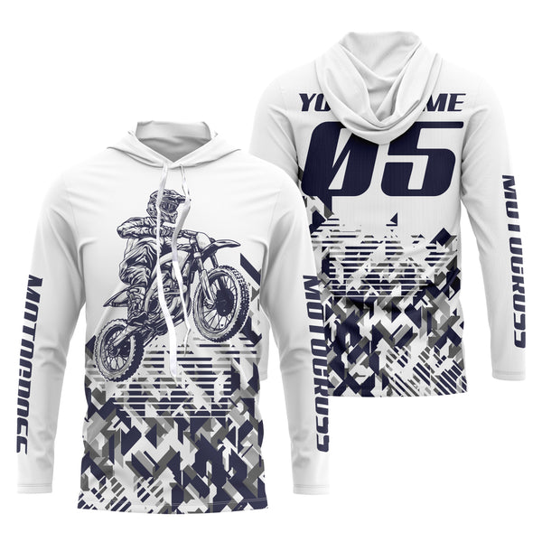 Custom motocross jersey UPF30+ kids men women dirt bike racing long sleeves off-road motorcycle NMS1039