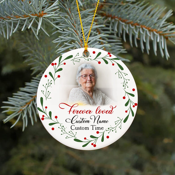 Memorial Ornament, Christmas in Heaven Decor, Memorial Gift for Loss of Loved one, Sympathy gift - VTQ210