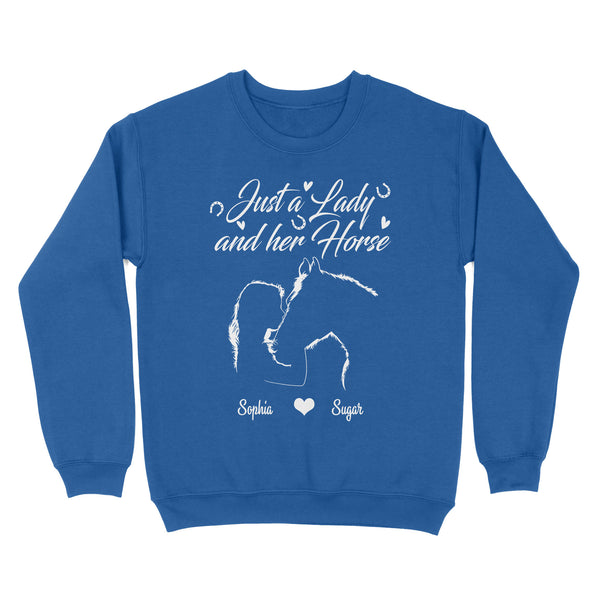 Personalized Gift For Horse Lover, Girl Love Horse Shirt For Women D02 NQS3156 Sweatshirt