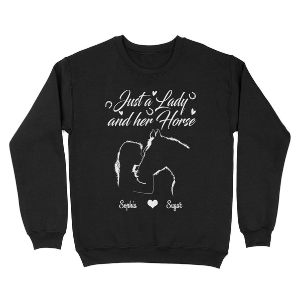 Personalized Gift For Horse Lover, Girl Love Horse Shirt For Women D02 NQS3156 Sweatshirt