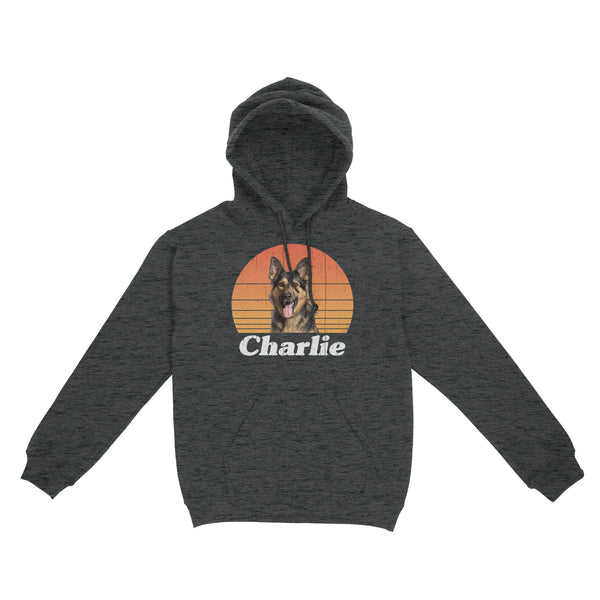 Custom Dog Vintage Shirt, Custom Name and Photo Pet Shirt, Dog Lover/Dog Owner Gift, Personalized gifts Standard Hoodie FSD2367D06