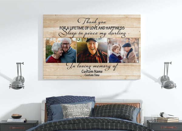 Personalized Memorial Gifts for loss of Husband Wife Deepest Sympathy Gift for loss of loved one VTQ68