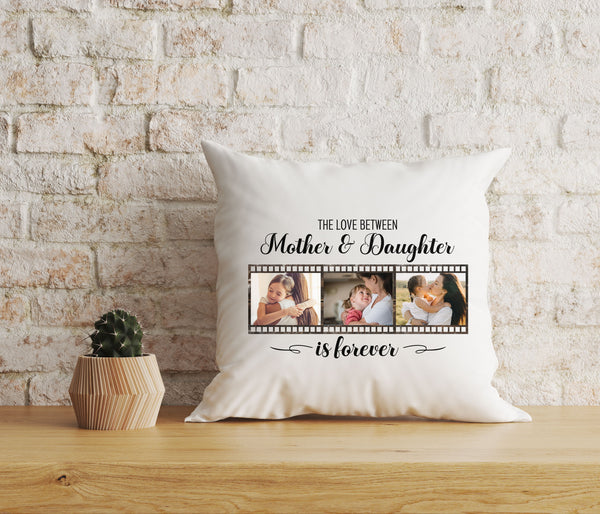 Mother & Daughter Personalized Pillow, Mom Mother's Day Gift, New Mommy Birthday Christmas Keepsake| NPL30