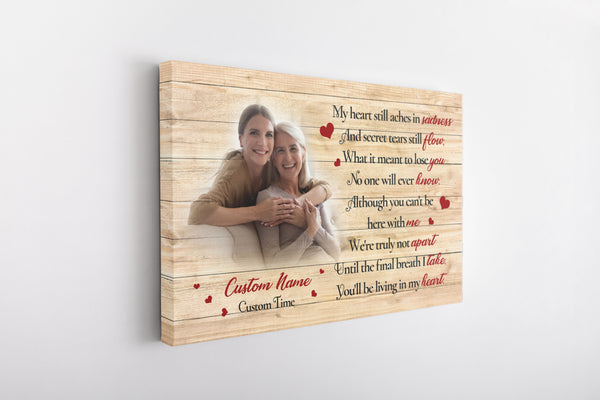 Sympathy gift for loss of loved one, Condolence canvas/poster for loss of Father Mother - VTQ173