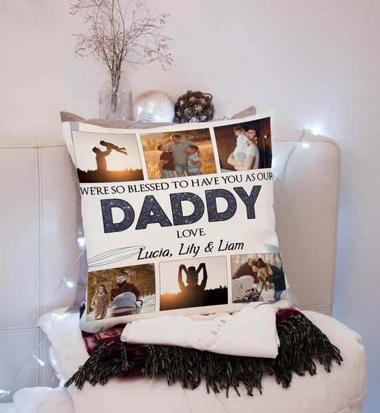 Love Daddy Personalized Pillow (Insert Included) Happy Father's Day Gift Pillow 1-side Print Case| NPL124