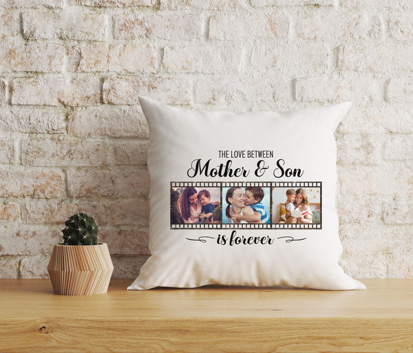 Mother & Son Personalized Pillow, Mom Mother's Day Gift, New Mommy Birthday Christmas Keepsake| NPL31