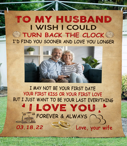 Personalized To My Husband Blanket| I Just  Want To Be Your Last Of Everything| Blanket  Gift for Husband| Father’s Day Gift for Man| Gifts for Couple on Wedding, Anniversary BP49 Myfihu