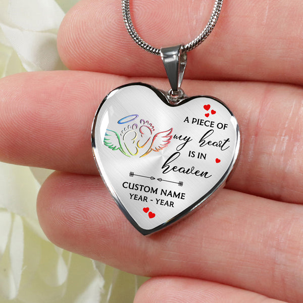 Custom Baby remembrance necklace - Infant footprints memorial jewelry, Miscarriage loss gift for Mom NNT42